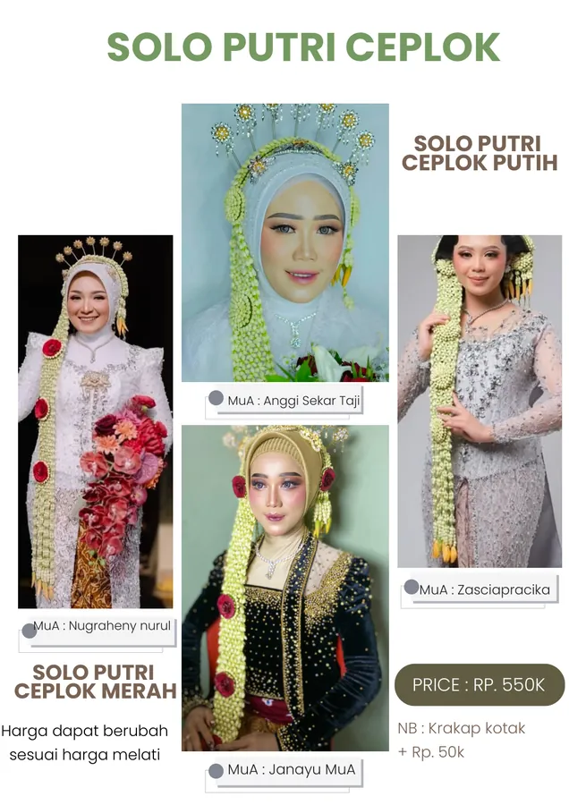 Solo Putri Ceplok Putih dan Ceplok Merah